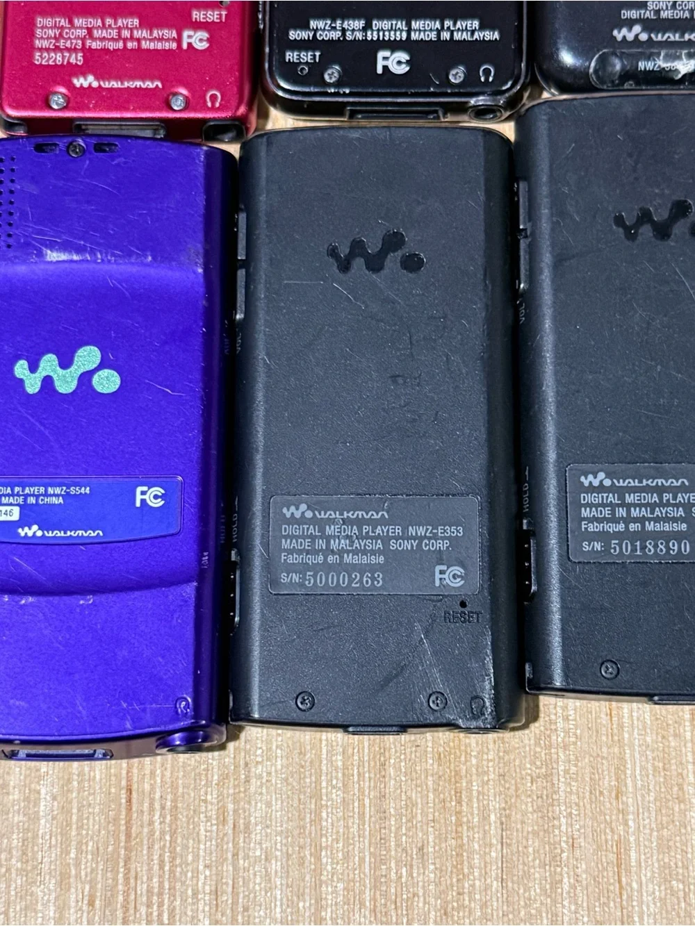 6-Sony Walkman FMRadio MP3 Digital Media Player NWZ-E438F/E473/2-E353-S615F-S544